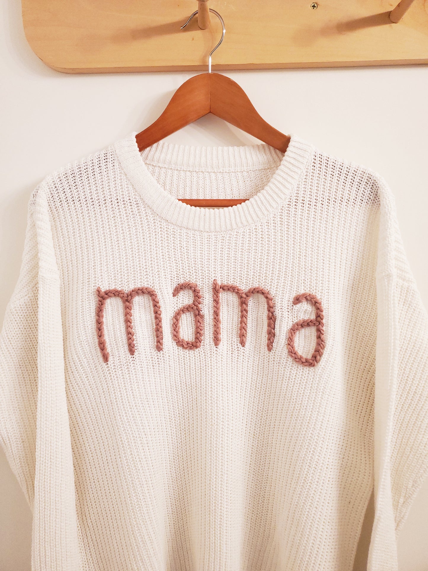 Adult Custom Knit Sweaters in White