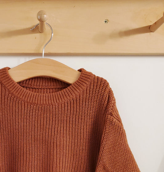 Custom Knit Sweater in Cinnamon