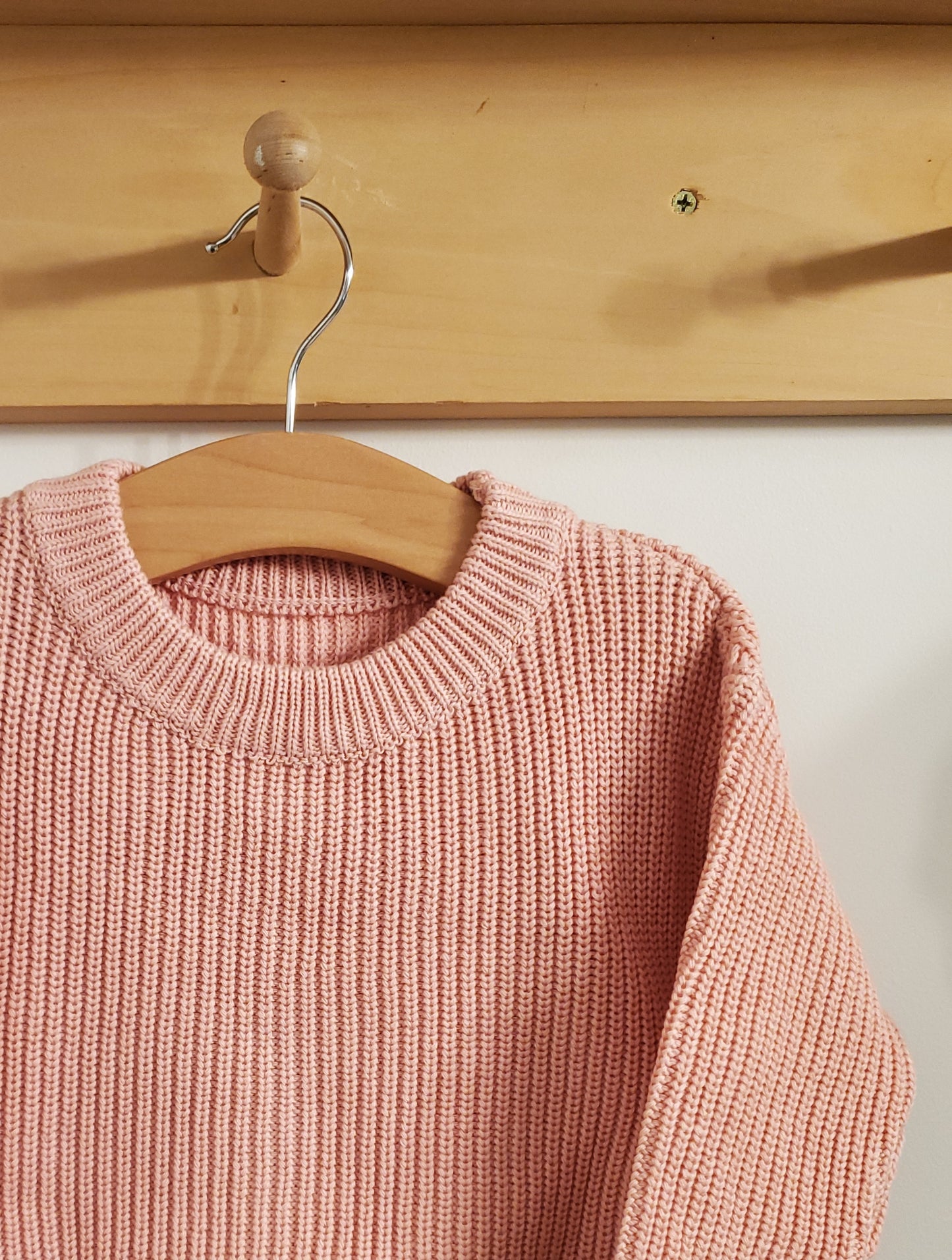 Custom Knit Sweater in Pink