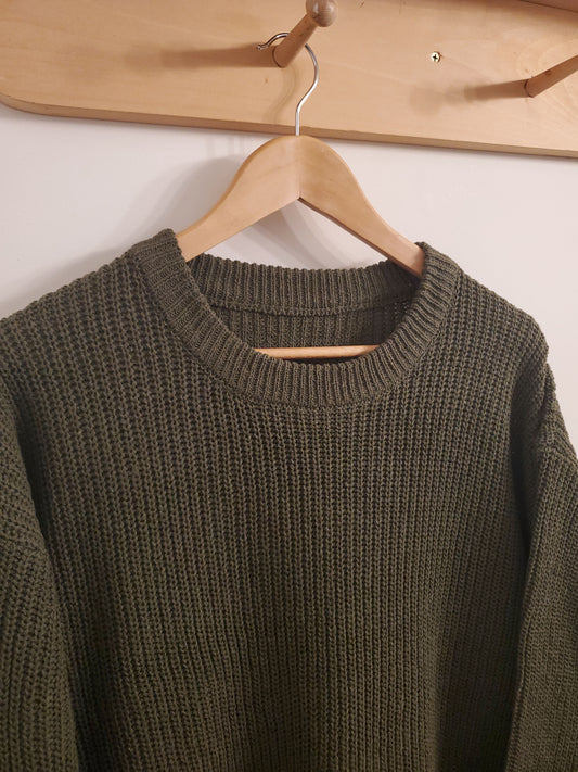Adult Knit Sweaters in Dark Forest Green